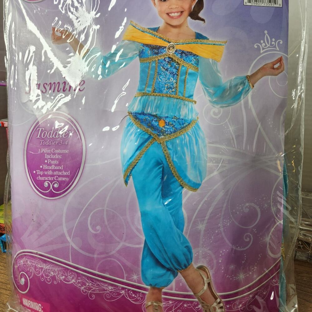 Disney Princess Jasmine costume Toddler 3-4 New